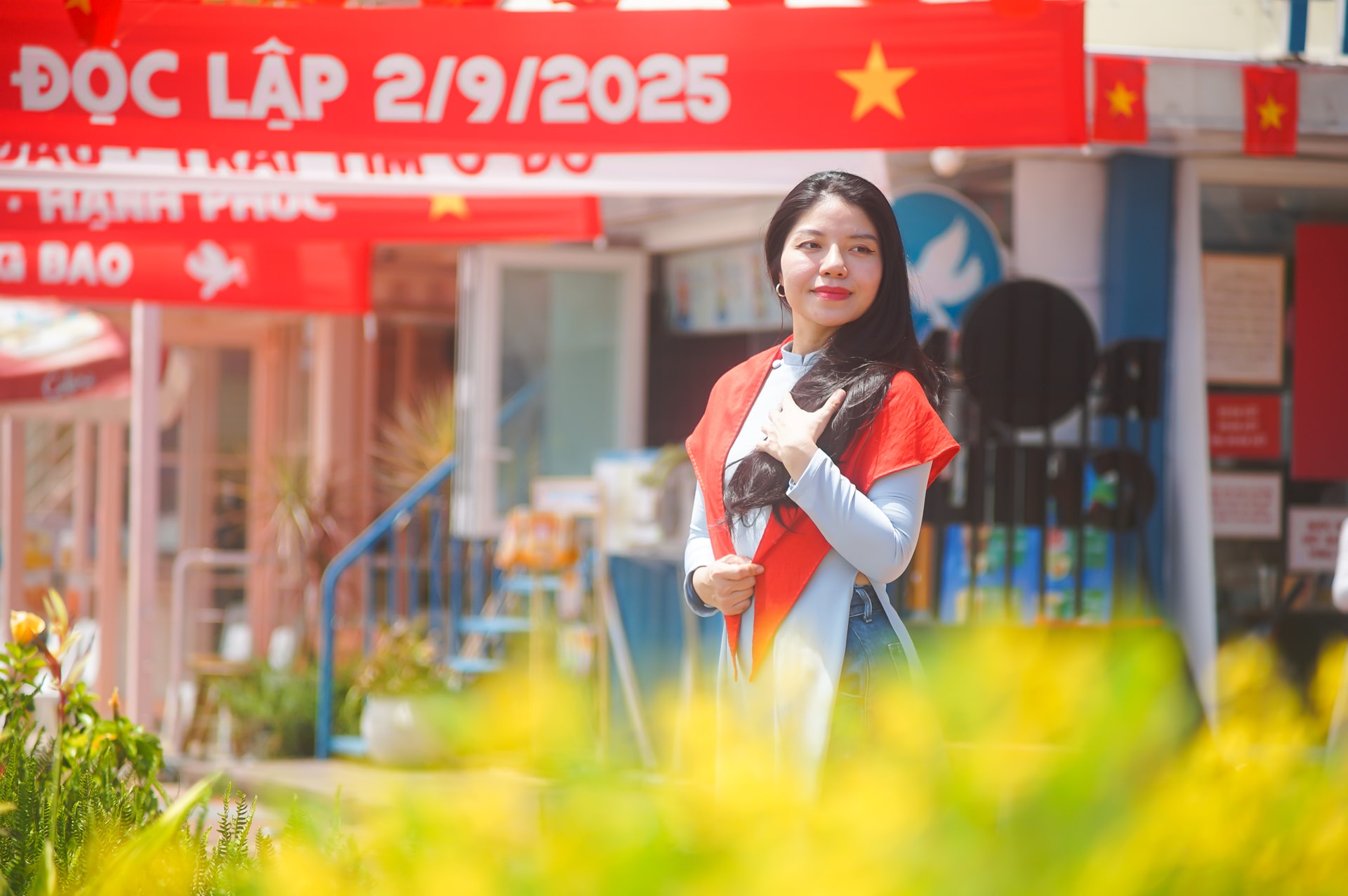 Không gian Phố đi bộ Bạch Đằng (phường Hải Châu) là nơi check-in của nhiều du khách trong dịp nghỉ lễ 2/9. Ảnh: Xuân Sơn.