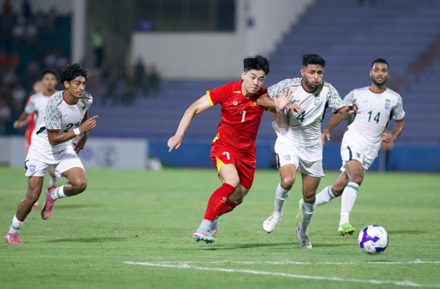 Được kỳ vọng rất nhiều nhưng Đình Bắc lại tịt ngòi ở trận đấu này - Ảnh: vietnamnet