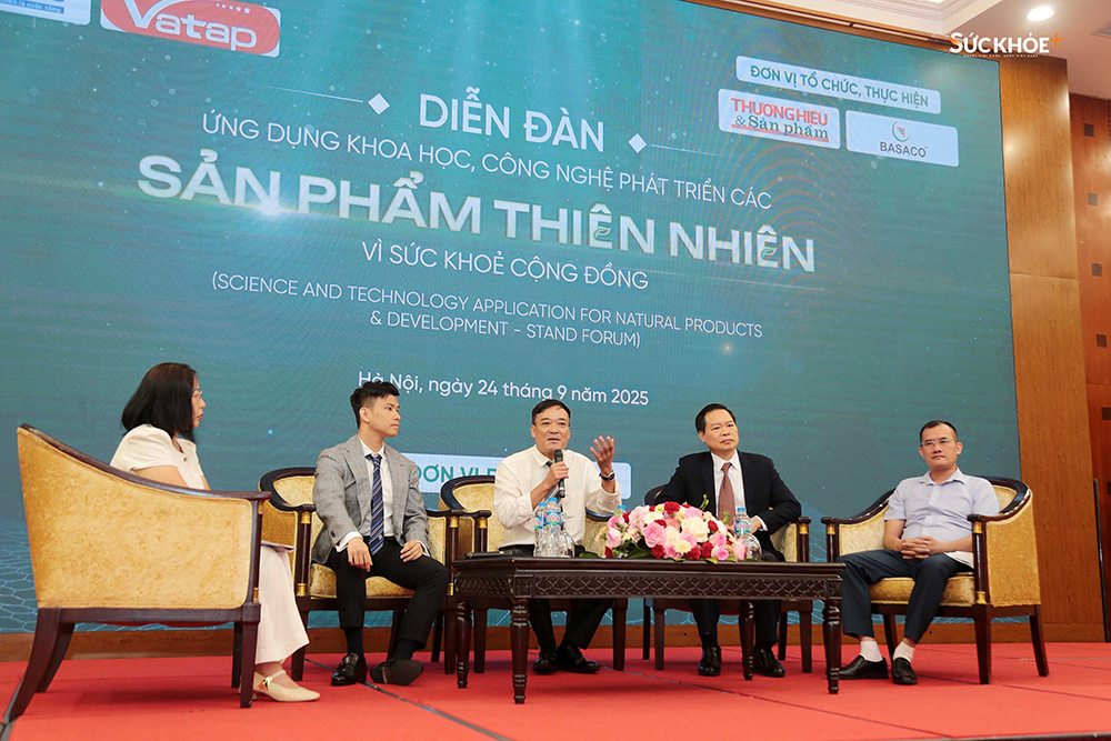 Các diễn giả chia sẻ về các giải pháp cụ thể để bảo vệ thương hiệu các Sản phẩm thiên nhiên và sức khỏe cộng đồng - Ảnh: Hiệp Nguyễn/sức khỏe+