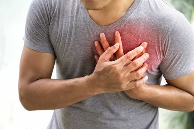 Cơn đau tim thường ảnh hưởng tới một vùng rộng