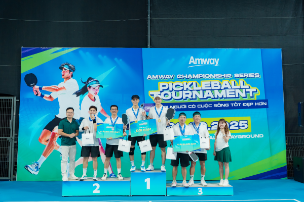 Pickleball Amway Chapionship Series 2025 chính thức vinh danh 3 đội nam xuất sắc nhất mùa giải