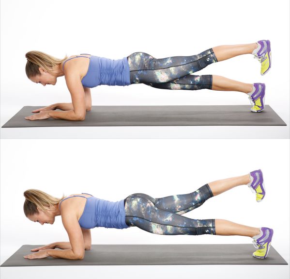 Động tác plank rèn cơ trung tâm khỏe, giúp golfer duy trì tư thế ổn định