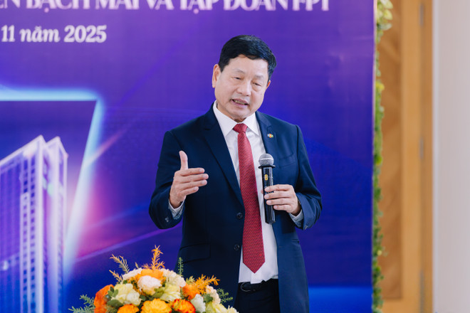 Ông Trương Gia Bình - Chủ tịch Hội đồng Quản trị Tập đoàn FPT chia sẻ tại sự kiện - Ảnh: Thế Anh