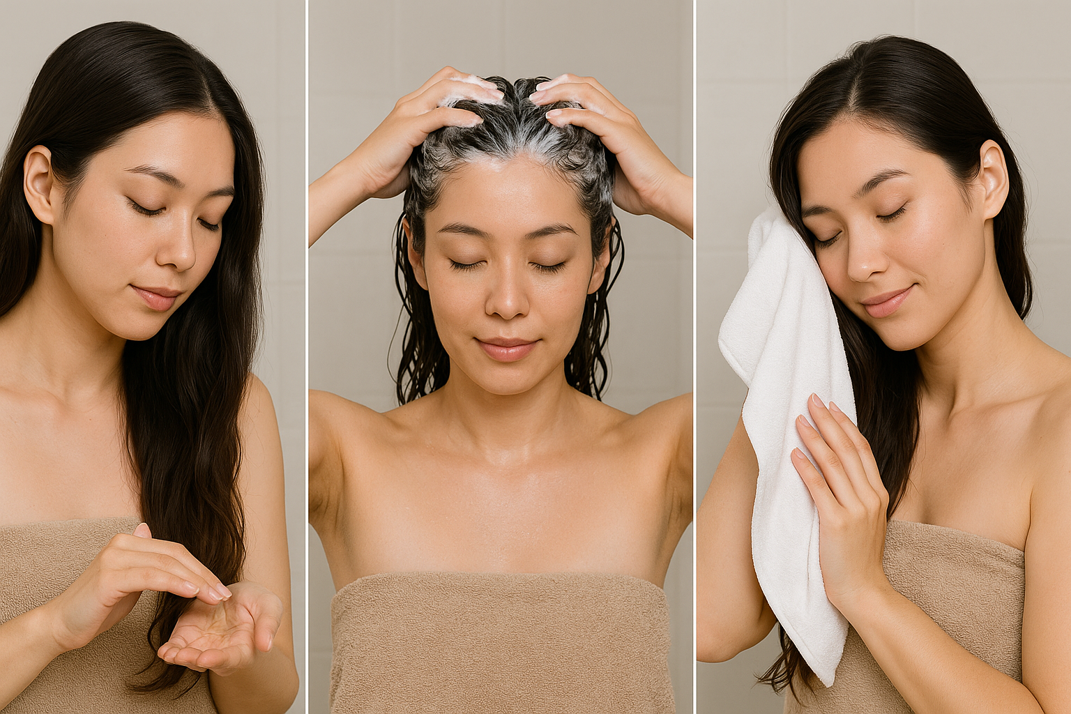 3 bước quan trọng trong quy trình gội đầu