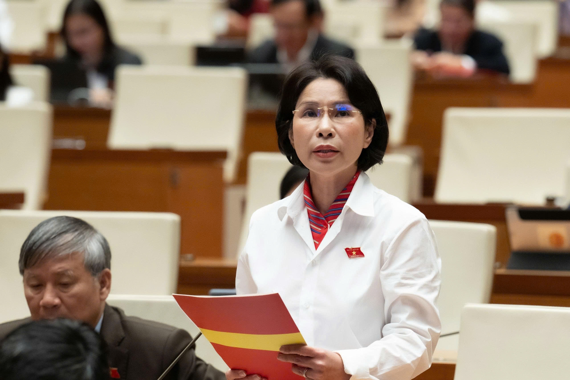 Đại biểu Trần Thị Nhị Hà, đoàn Đại biểu Quốc hội thành phố Hà Nội - Ảnh: Quốc hội