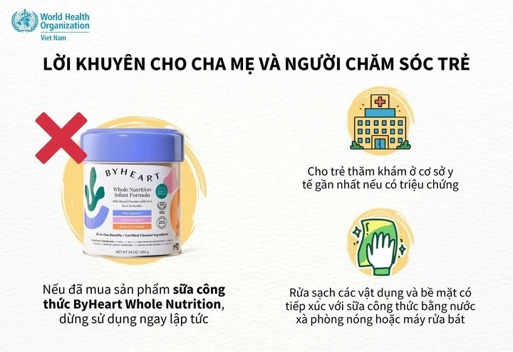 Văn phòng Tổ chức Y tế thế giới (WHO) tại Việt Nam phát thông tin cảnh báo - Ảnh: WHO