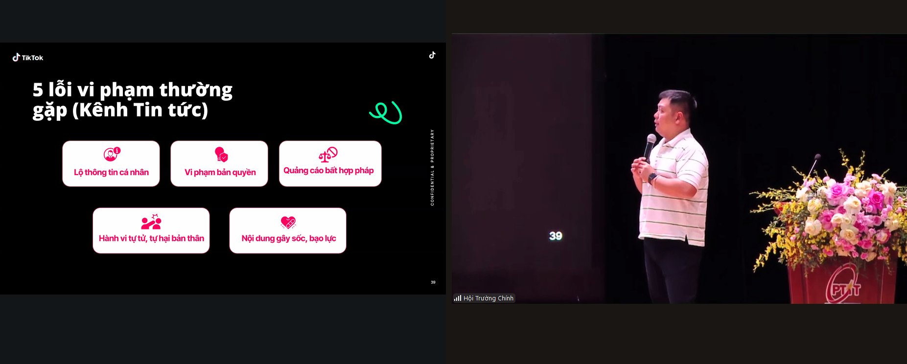 Ông Lưu Đăng Hải, Quản lý Đối tác Chiến lược, TikTok Đông Nam Á cập nhật thông tin liên quan đến những lỗi thường gặp khi xây dựng kênh tin tức