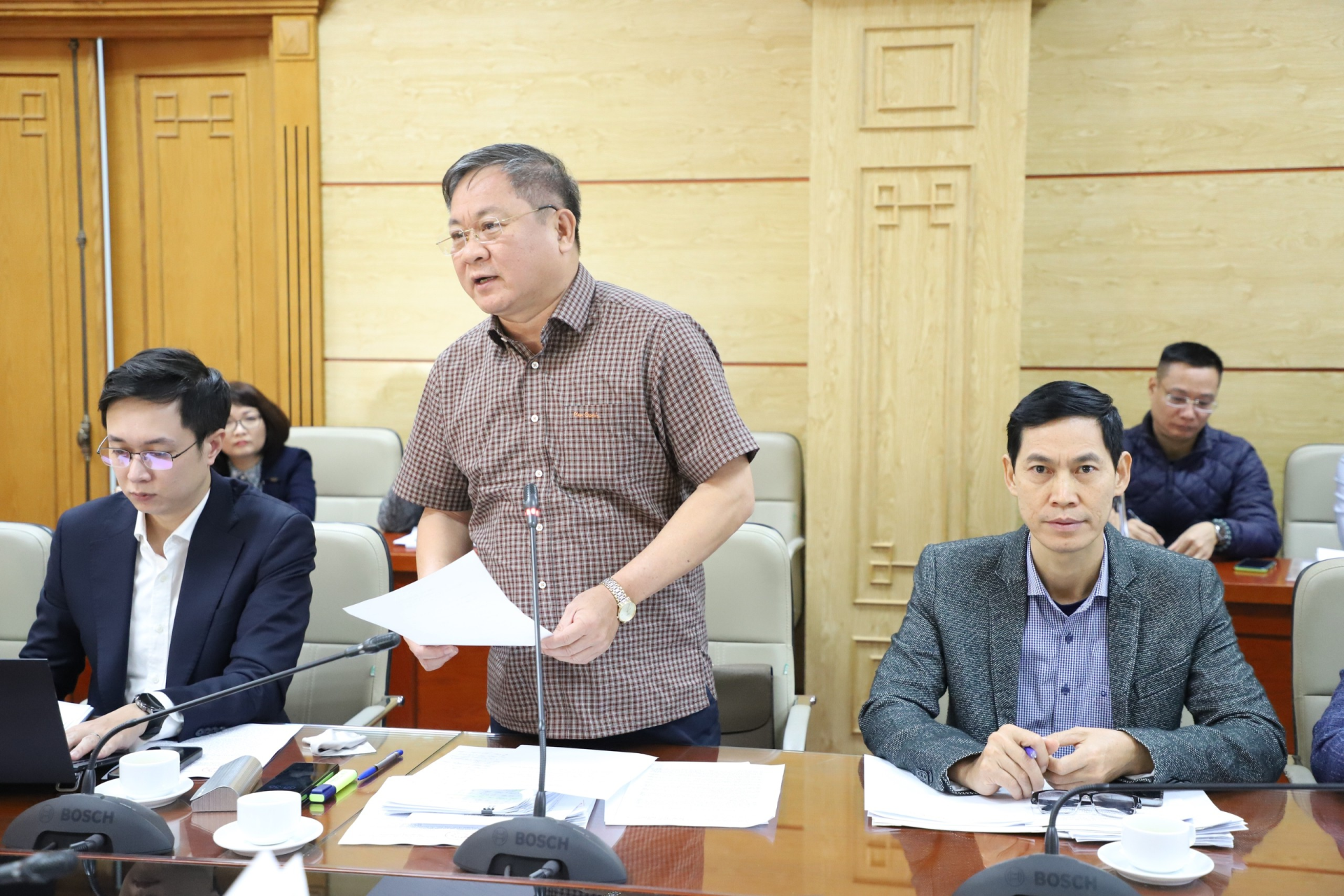 Ông Trần Đức Đông, Phó Chánh Văn phòng Thường trực Ban chỉ đạo 389 Quốc gia, phát biểu - Ảnh: Trần Minh