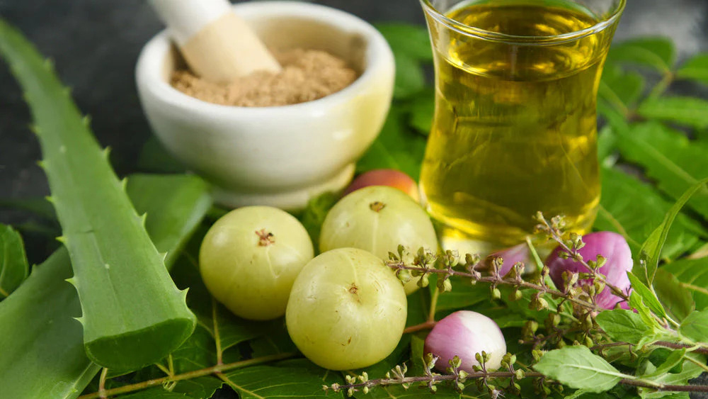 Dầu amla và bột amla chứa nhiều dưỡng chất, có thể kết hợp với nhiều thành phần chăm sóc tóc tự nhiên