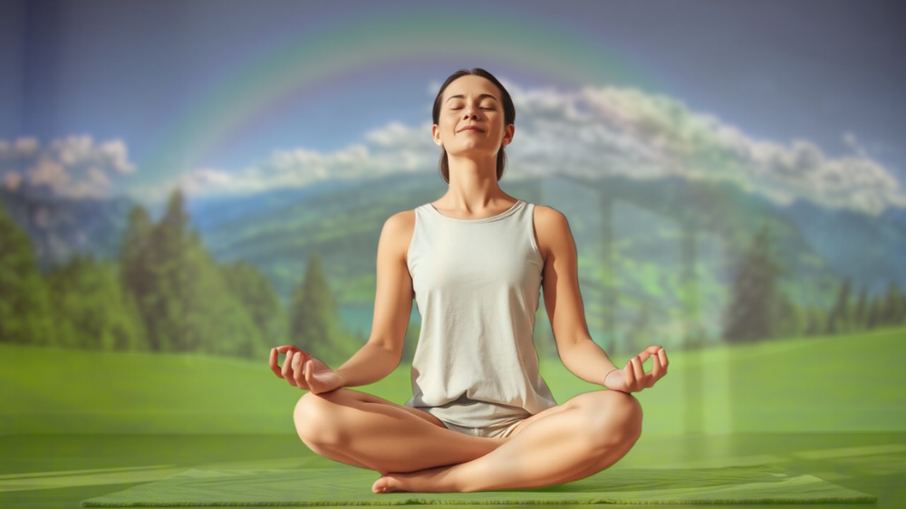 Hình dung khung cảnh an yên theo lời hướng dẫn là cách thiền giúp thư giãn sâu, giảm lo âu và làm dịu tâm trí