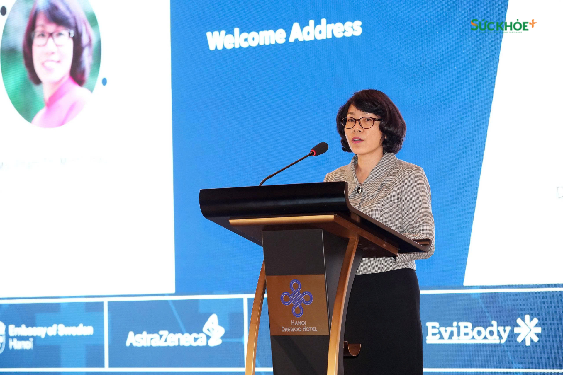 Bà Phạm Thị Minh Châu, đại diện Bộ Y tế phát biểu tại hội nghị - Ảnh: Hiệp Nguyễn/sức khỏe+