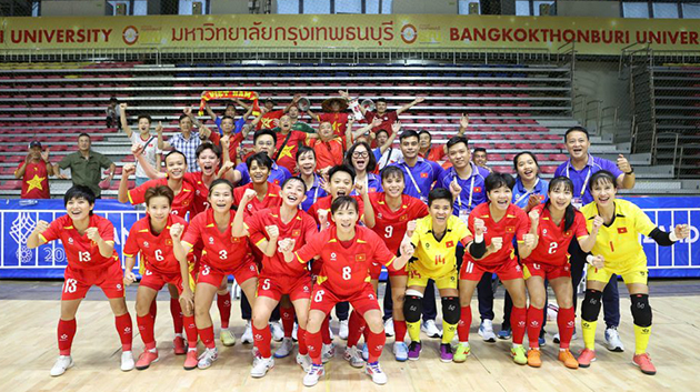 Cơ hội giành vàng của ĐT futsal nữ Việt Nam là rất rõ ràng - Ảnh: VFF