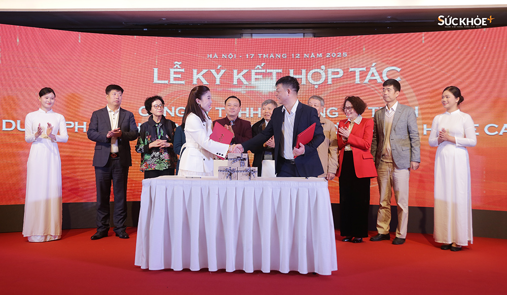 Thọ Sinh Đường và Công ty TNHH Y dược Home Care Hà Nội (Hà Nội Home Care) ký kết Hợp tác chiến lược - Ảnh: Hiệp Nguyễn/Sức Khỏe+