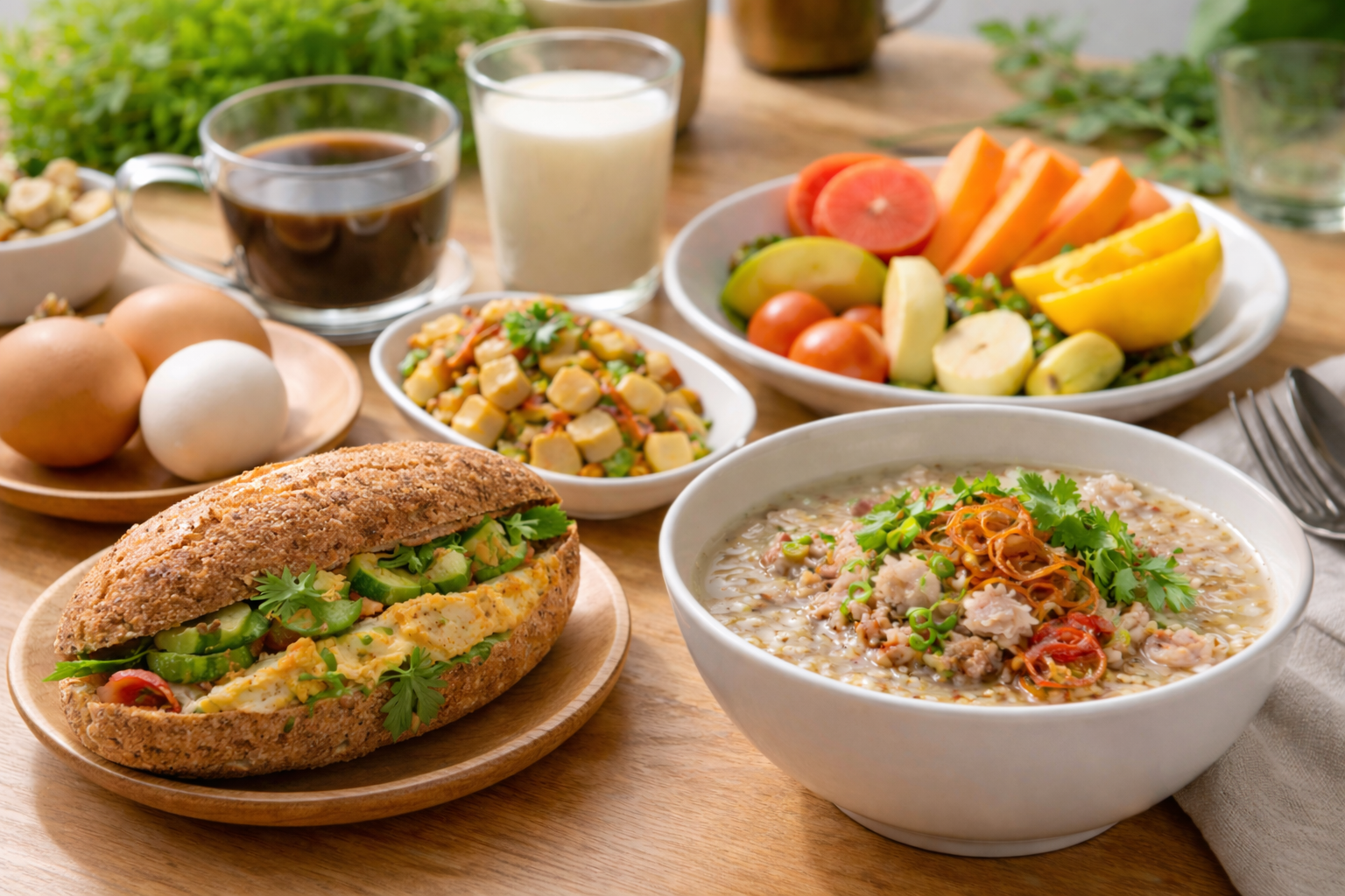 Chú ý bổ sung đầy đủ dinh dưỡng bữa sáng