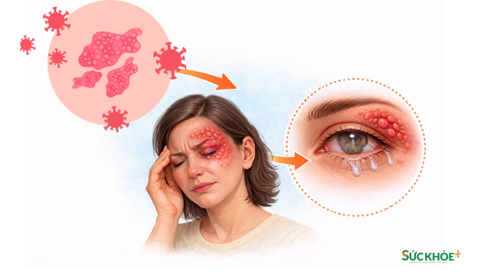 Zona thần kinh là bệnh do virus Varicella Zoster 