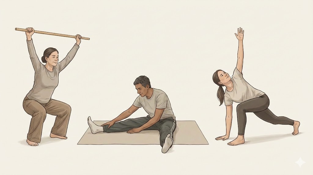 Một số bài tập giúp cải thiện độ linh hoạt