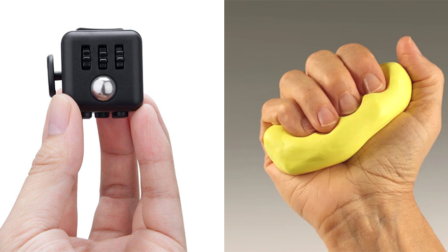 Nhiều loại đồ chơi nhỏ giúp đánh lạc hướng khỏi stress