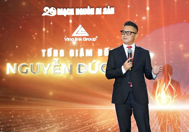 Tổng Giám đốc Vinalink Group – Ông Nguyễn Đức Anh chia sẻ tại Lễ kỷ niệm 20 năm của doanh nghiệp