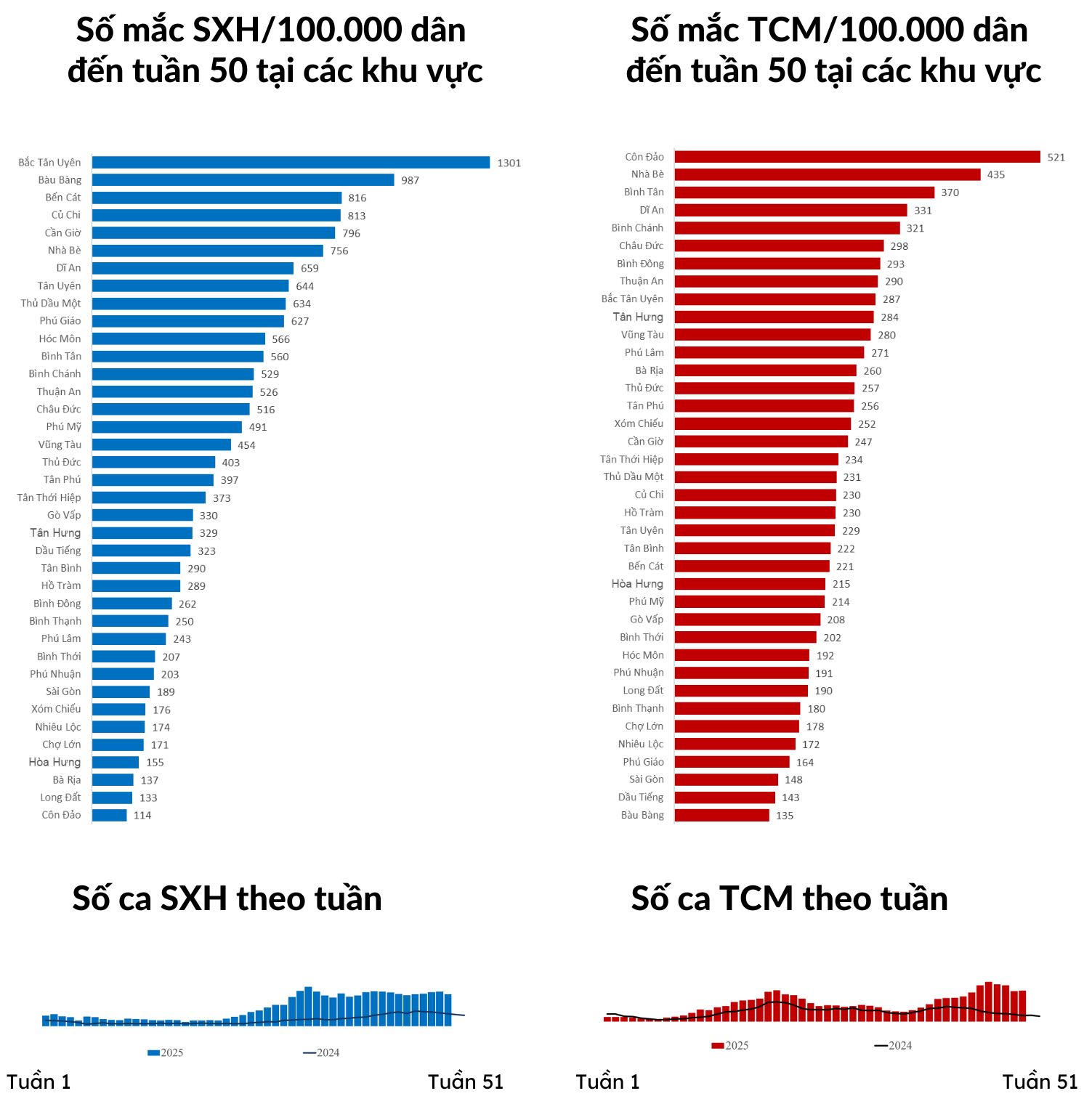 Dịch bệnh sốt xuất huyết, tay chân miệng trên địa bàn TP.HCM tính đến cuối năm 2025