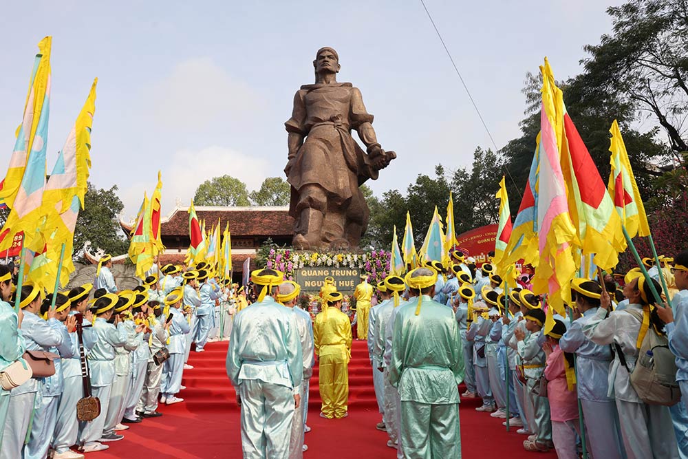 Lễ hội Gò Đống Đa tổ chức tại Công viên văn hóa Đống Đa - Ảnh: Hải Nguyễn
