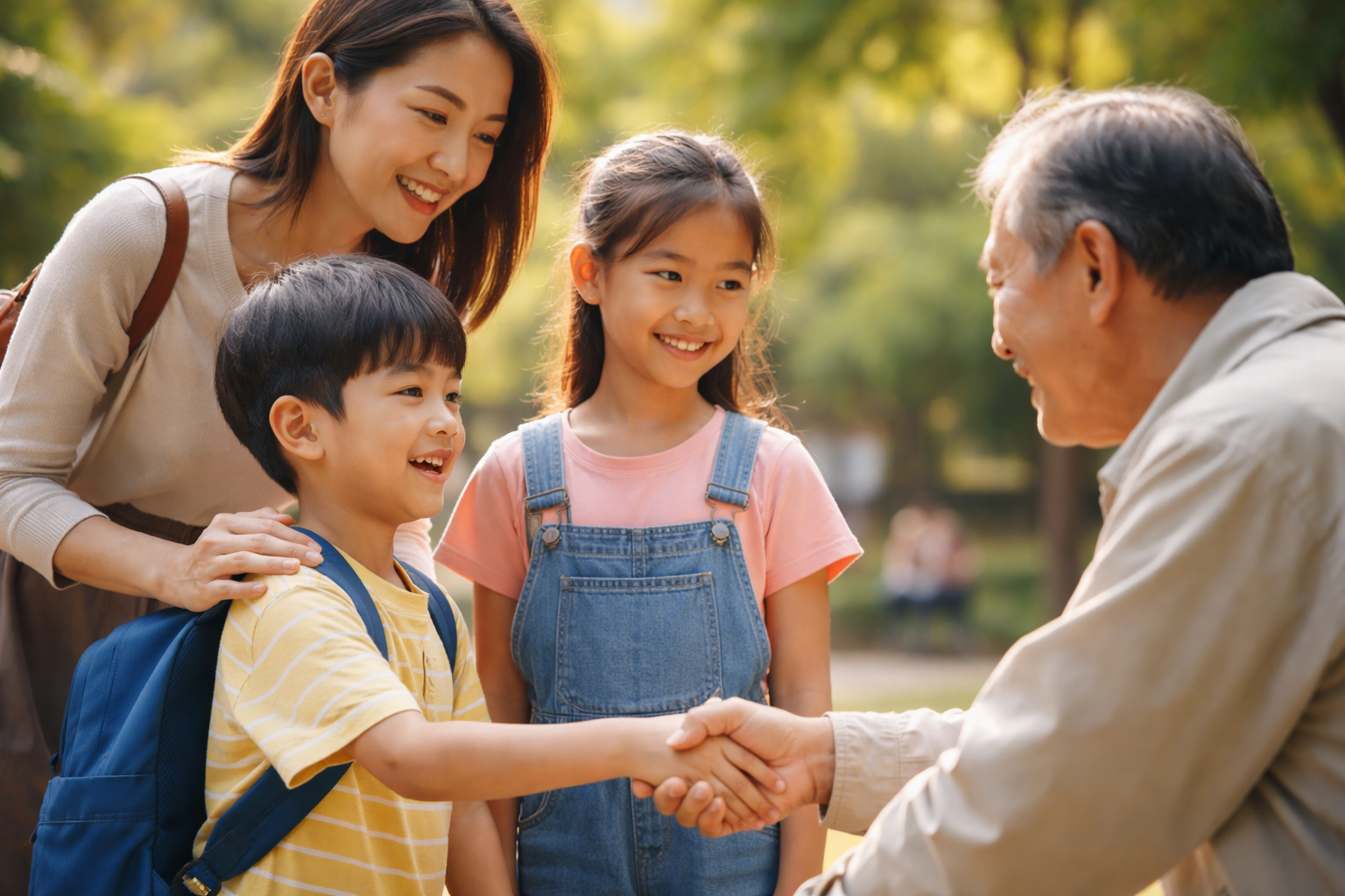 Cha mẹ dạy con cách ứng xử phù hợp trong từng hoàn cảnh