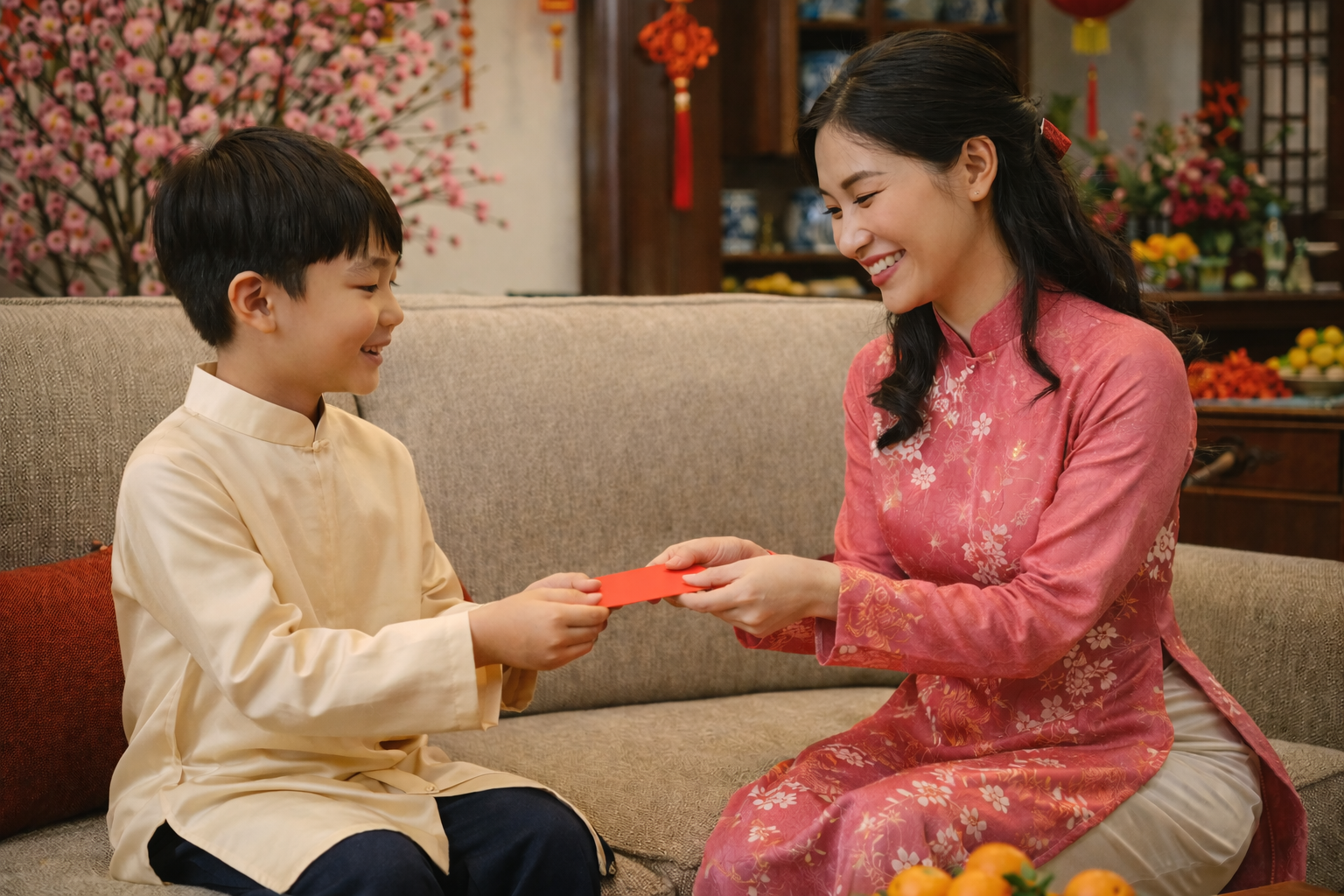 Lì xì tượng trưng cho những lời chúc tốt lành đầu năm mới