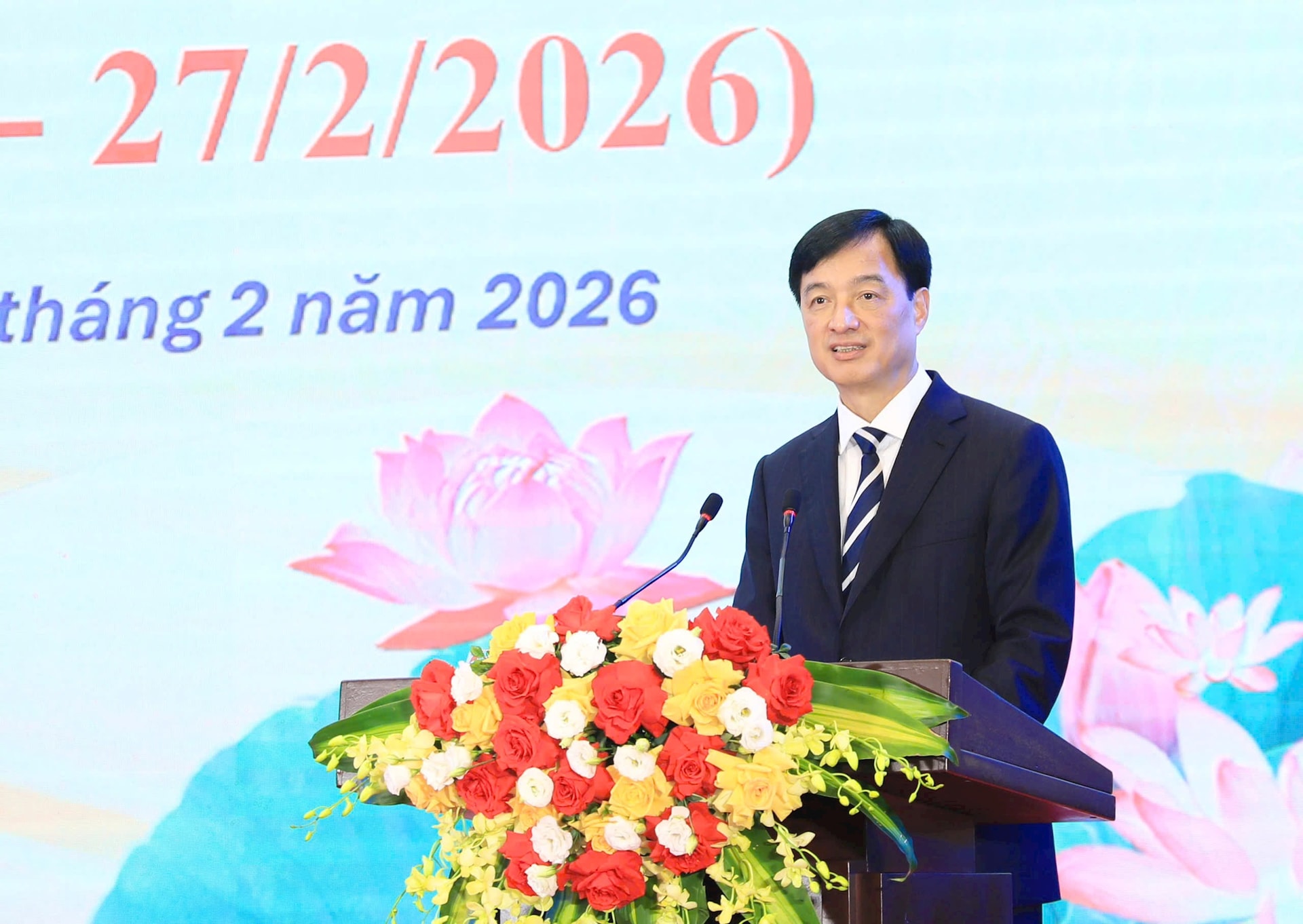 Bí thư Thành ủy Hà Nội Nguyễn Duy Ngọc giao nhiệm vụ mỗi cán bộ y tế Thủ đô phải giữ gìn và lan tỏa hình ảnh cao đẹp của người thầy thuốc trong lòng nhân dân - Ảnh: Trang thông tin điện tử Đảng bộ Thành phố Hà Nội