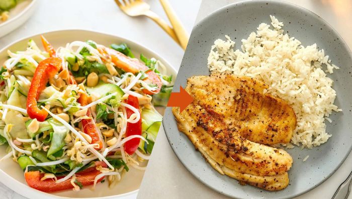 Thay salad rau sống bằng cơm trắng, bánh mì trắng dễ tiêu hóa trước ngày chạy marathon