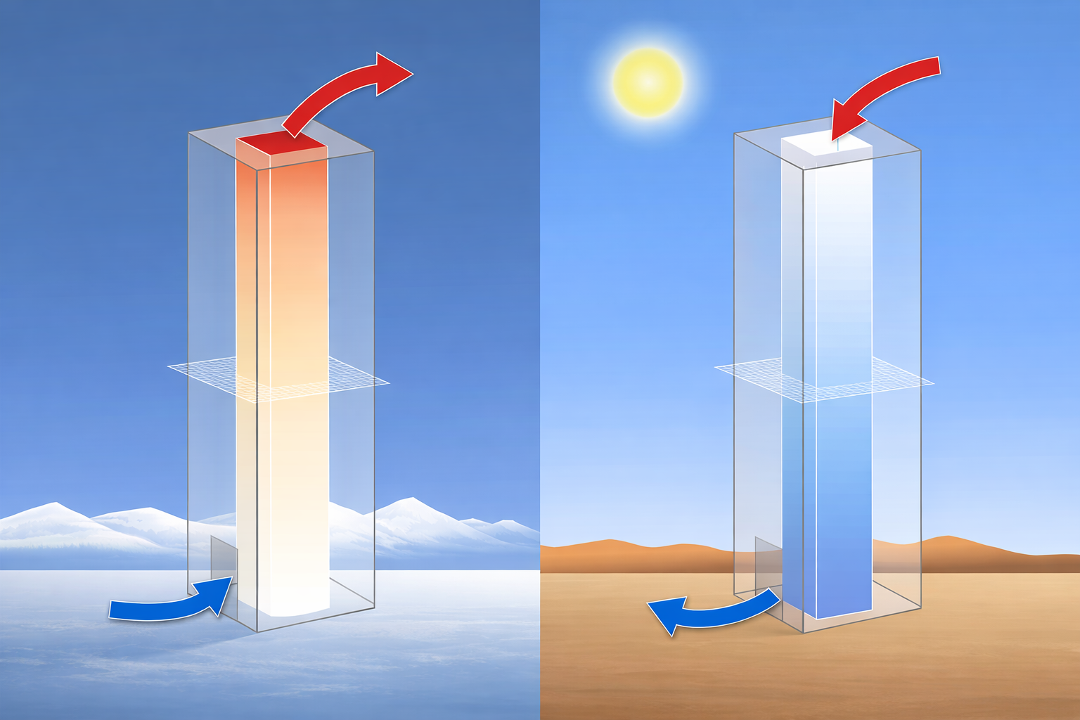 Hiệu ứng ống khói (stack effect) là hiện tượng không khí ra - vào tòa nhà qua các khe hở do chênh lệch nhiệt độ và áp suất