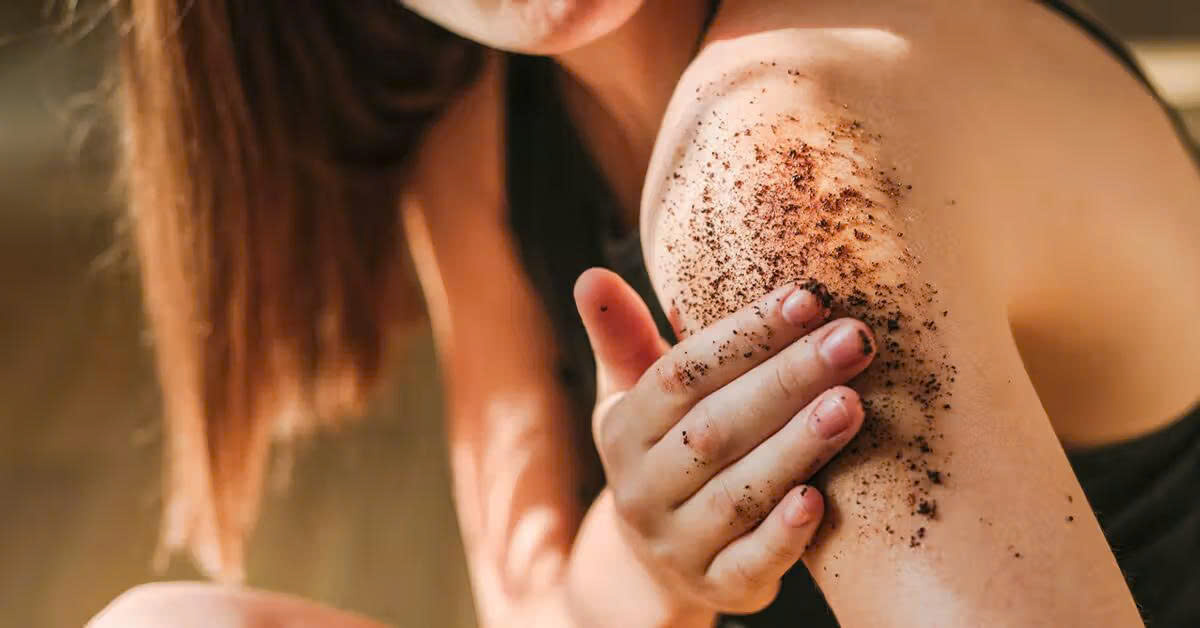 Bã cà phê được tận dụng để tẩy tế bào chết, hỗ trợ làm sạch da