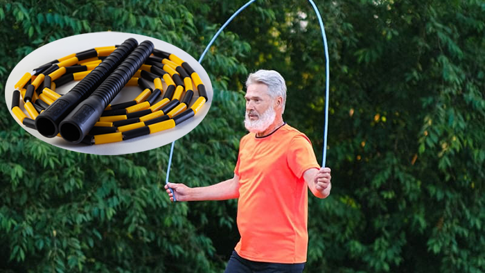 người cao tuổi có thể thử sức với dây nhảy dạng chuỗi hạt