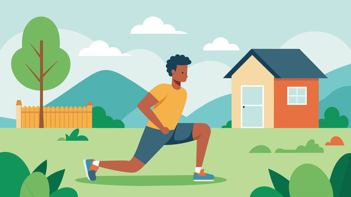 Thêm động tác lunges khi làm việc nhà có thể làm tăng cường độ tập luyện