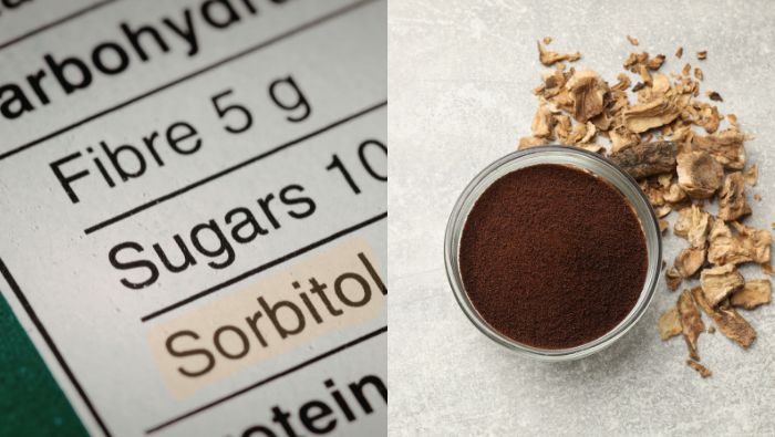 Chất tạo ngọt sorbitol hoặc inulin (có trong rễ cây diếp xoăn) cũng có thể gây tiêu chảy, đau bụng