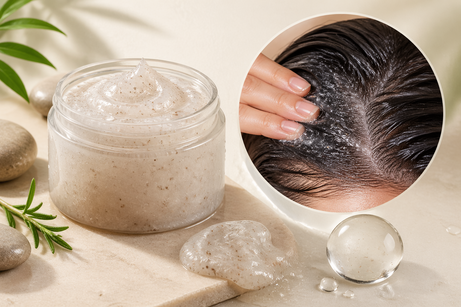 Da đầu tích tụ bụi bẩn, dầu thừa: Tẩy tế bào chết là bước hỗ trợ cần thiết