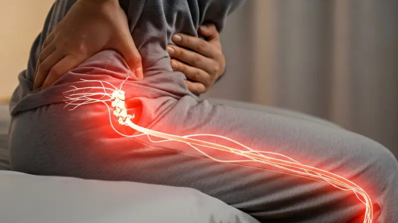 Thoát vị đĩa đệm thắt lưng gây chèn ép rễ thần kinh dẫn đến những cơn đau lan tỏa xuống chân