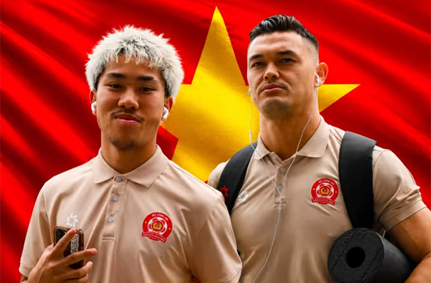 Ngô Đăng Khoa và Lê Giang Patrik - hai tân binh sáng giá của ĐT Việt Nam - Ảnh: anninhthudo 