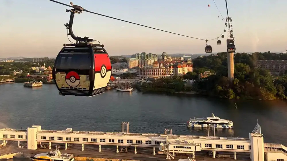 Cabin Pokémon hướng tầm nhìn ra đảo Sentosa thơ mộng