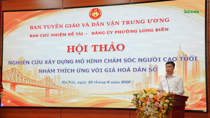 TS. Vũ Hồng Huy, Phó Vụ trưởng Vụ Y tế và Thể thao, Ban Tuyên giáo và Dân vận Trung ương, kết luận và bế mạc hội thảo khoa học.