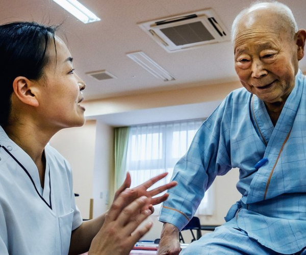 Nhật Bản phát triển bảo hiểm chăm sóc dài hạn - Ảnh: Yoshi Shimizu/WHO