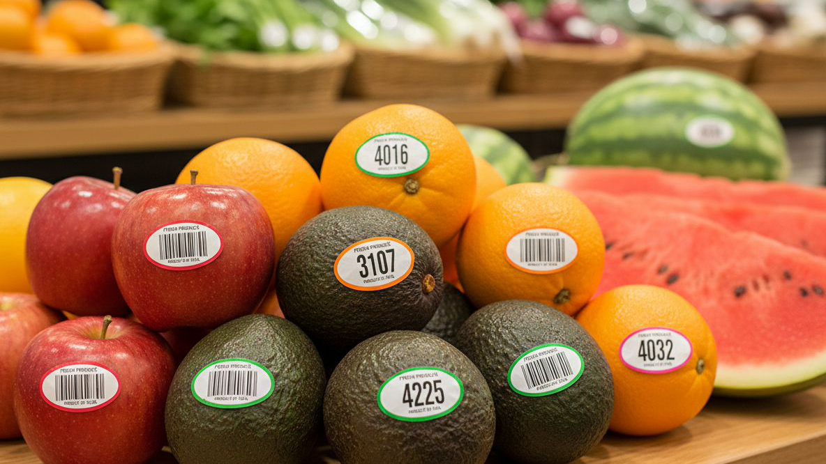 Trái cây có tem nhãn bắt đầu bằng số 3 hoặc 4 cần được rửa kỹ trước khi ăn