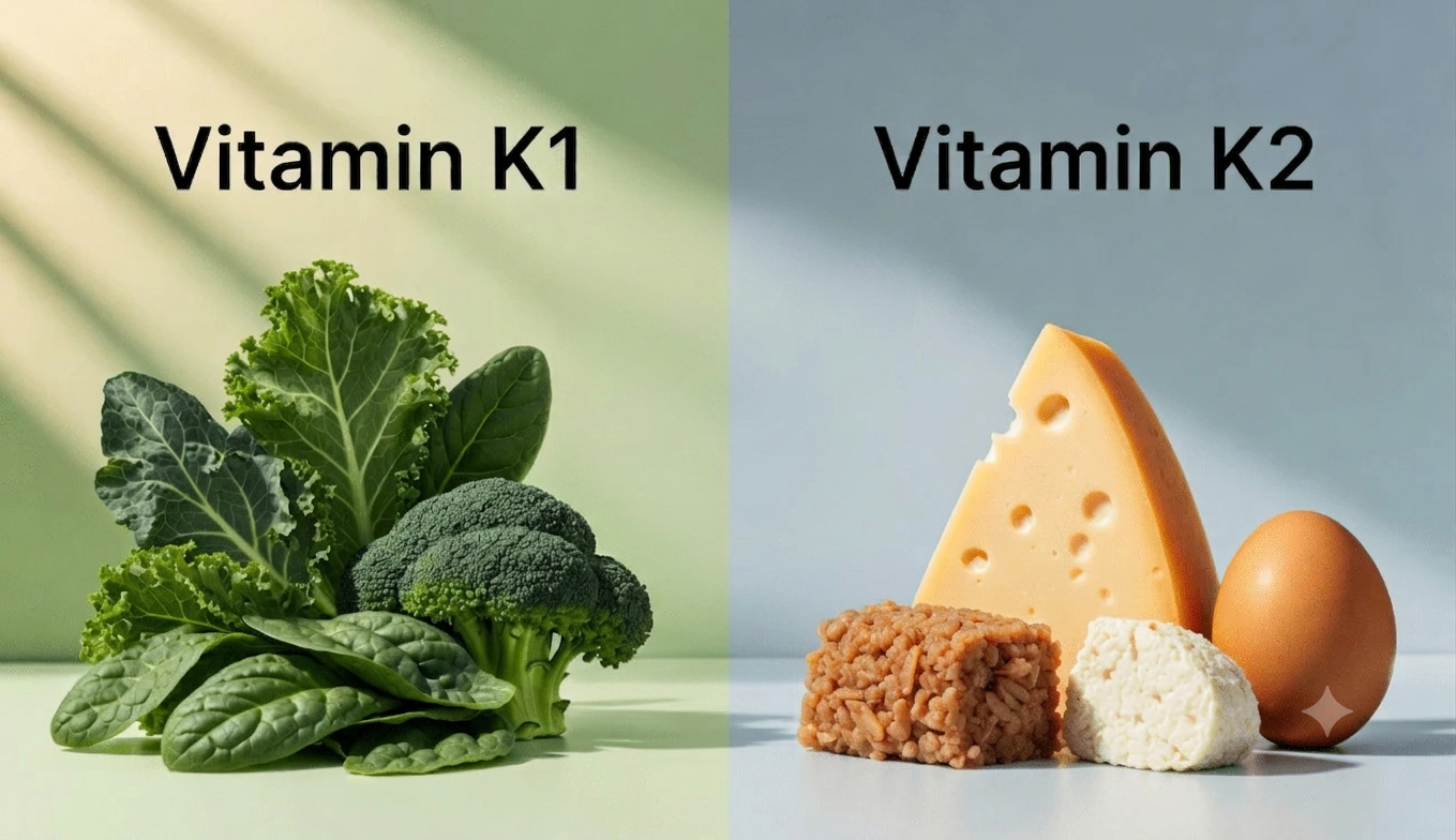 Khác với thực phẩm chứa vitamin K2, rau xanh giàu vitamin K1 và chất chống oxy hóa giúp tối ưu hiệu quả bảo vệ phổi - Ảnh tạo bởi Gemini