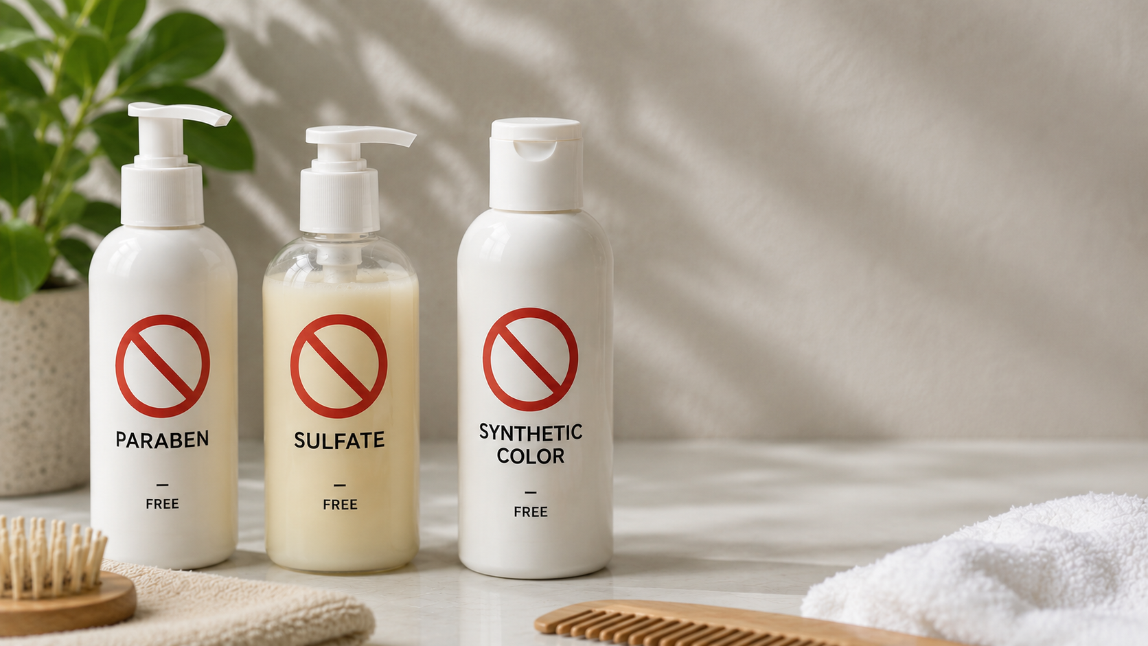 Paraben, sulfate và chất tạo màu tổng hợp có thể khiến tóc khô xơ hơn