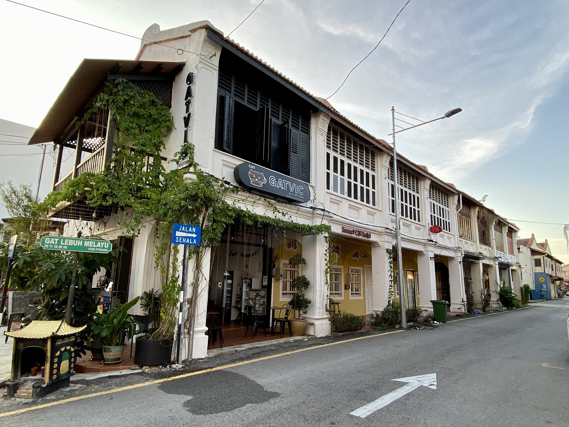 Một góc khu phố cổ George Town, Penang - Ảnh: Slleong