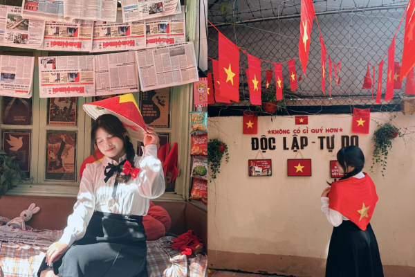 Với cách bài trí đơn giản nhưng ăn tiền, Một Cái Thân đang là địa điểm rất hot đợt 2/9 này - Ảnh: Phương Trang
