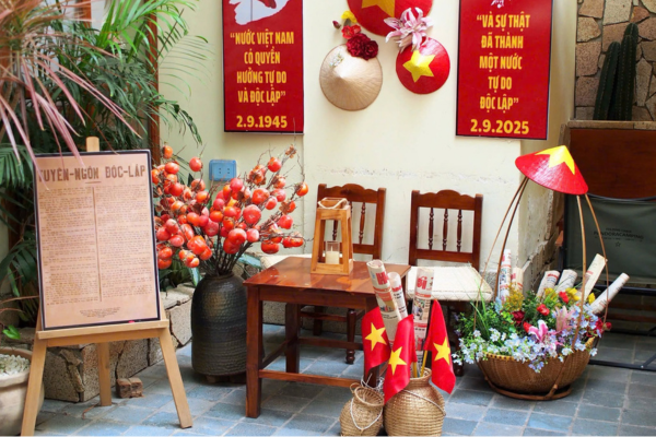 Một góc chụp đơn giản nhưng mang đậm nét Hà Nội tại Trại Trà - Ảnh: Facebook Trại Trà