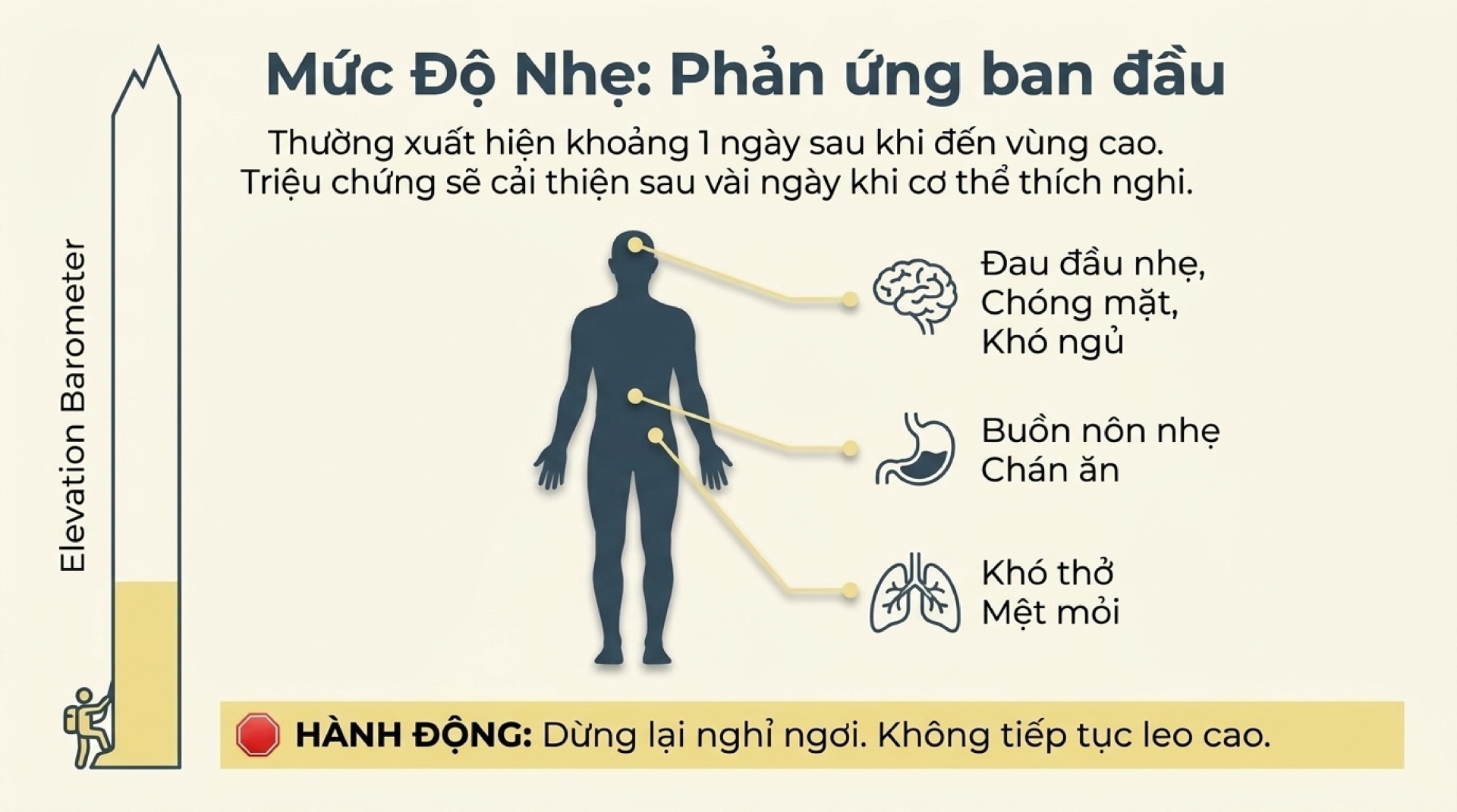Triệu chứng say độ cao ở mức độ nhẹ - Ảnh minh họa bằng AI