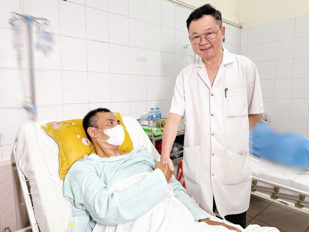 Người bệnh hồi phục tốt sau phẫu thuật - Ảnh: BVCC.