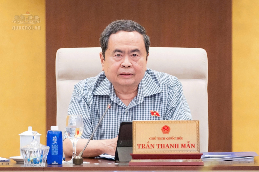 Chủ tịch Quốc hội Trần Thanh Mẫn phát biểu chỉ đạo tại Phiên họp - Ảnh: Quốc hội

