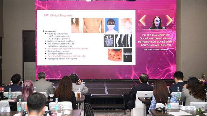 Chuyên gia quốc tế chia sẻ dữ liệu nghiên cứu và kinh nghiệm thực hành liên quan đến liệu pháp ức chế MEK