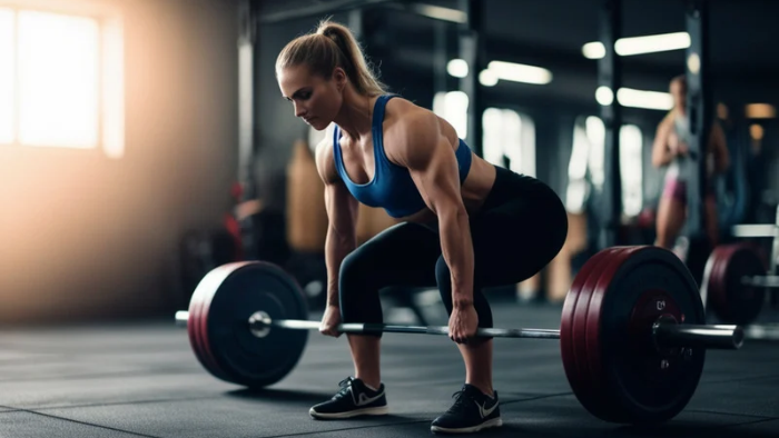 Bắt đầu với mức tạ nhẹ và giữ thẳng lưng để tránh chấn thương khi nâng tạ